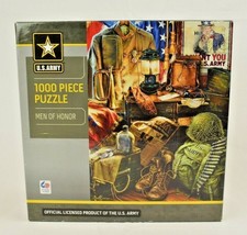 MasterPieces Men of Honor US Army  1000 Piece Jigsaw Puzzle (Complete) - £11.59 GBP