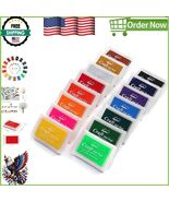 Compact 15 Color Craft Ink Pads - Perfect for Stamping on Wood and Paper - $27.89 CAD