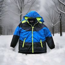 Northpoint Authentic Apparel Coat Hooded Jacket Black Blue Boys Size 8 - $15.83