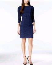 Tahari Size 4 ASL Tiered Sparkle Shift Dress $128 Retail Brand New with ... - $45.99