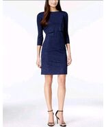 Tahari Size 4 ASL Tiered Sparkle Shift Dress $128 Retail Brand New with ... - $45.99