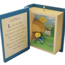 Vintage Christmas Ornament Little Boy Blue Mother Goose Book Hallmark 1997 - £6.67 GBP