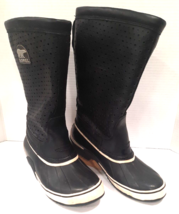 SOREL Sorelli Tall Insulated Boots w Perforated Leather Shaft SZ 7 Water... - $46.75