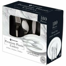 Member&#39;s Mark Premium Silver-Look Cutlery Combo (180 ct.) - £12.87 GBP