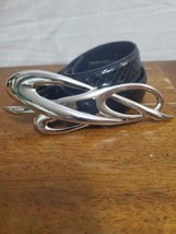 Apple ACC. Of NY Belt Genuine Snake Skin Silver Buckle Western Small 198... - €42,68 EUR