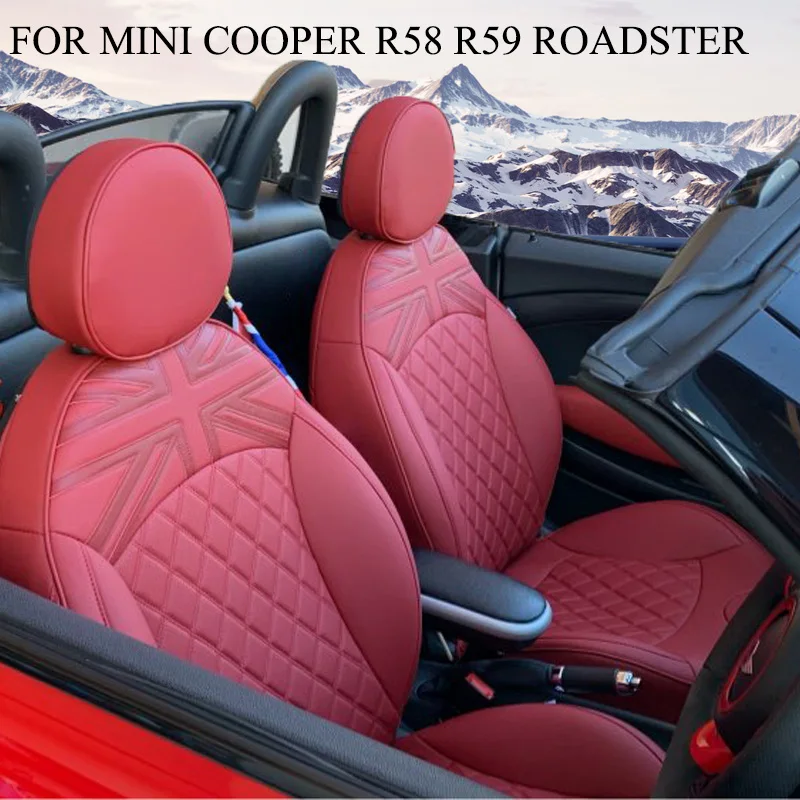 For Mini Cooper R58 R59 Roadster Car Seat Cover Cushion Pad Pu Leather - £328.75 GBP+