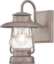 Outdoor Wall Lantern Light Fixture Vintage Sconce Rustic Exterior Glass Metal - £65.46 GBP