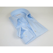 Mens 100% Italian Cotton Shirt Non Iron SORRENTO Button Down Oxford 4530 Blue image 7