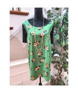 Lane Bryant Women&#39;s Green Rayon Round Neck Short Sleeve Top Blouse Size ... - $435.85 MXN