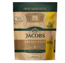 Jacobs CRONAT GOLD instant coffee REFILL BAG -220g/122 cups FREE SHIPPING - $26.72