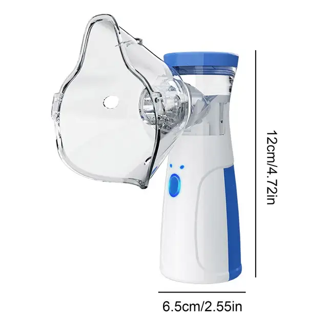  W302 Blue Portable Outdoor Nebulizer Silent Mesh Mini Handheld Asthma I... - £14.62 GBP