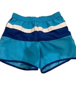 NIP Lands End Kids Girls Size 14 Brilliant Turquoise Board Shorts Lined - $339.67 MXN