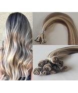 18&quot;, 20″, 22&quot; Hand-Tied Weft, 100 grams, Human Remy Hair Extensions #7/60 - $212.84+