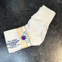 Vintage Ladies Thin, Soft &amp; Stretchy 100% Cotton White Bobby Socks Sz 9-... - $9.95