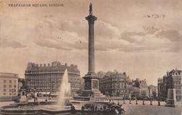 London Uk Trafalgar Square Pond &amp; Company Postcard c1910 - £8.63 GBP