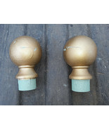 21JJ98 FINIALS FROM BEDPOSTS, DIECAST, 2-1/2&quot; DIAMETER, 3-1/4&quot; TALL, 4-1... - $11.22