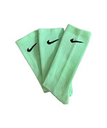 2 PAIR NIKE EVERYDAY PLUS Performance Crew DRI-FIT Socks LIME GREEN WOME... - $23.75