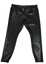 NWT Nike Womens Tight Fit Mid Rise 7/8 Metallic Black Sparkle Leggings XXL - $943.35 MXN