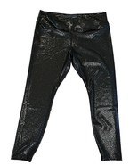NWT Nike Womens Tight Fit Mid Rise 7/8 Metallic Black Sparkle Leggings XXL - $943.35 MXN