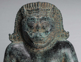 Antique Khmer Style Bronze - Vishnu Avatar - Narasimha or Narasingh - 40cm/16&quot; - £1,063.82 GBP