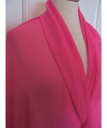 6yds DESIGNER FABRIC  GORGEOUS PURE SILK DOUBLE GEORGETTE RICH FUSCHIA - $167.95