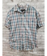 Marmot Men Northside Checkered Shirt Size Medium Short Sleeve Plaid Blue... - $30.17 CAD