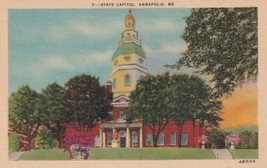 State Capitol Annapolis Maryland MD Postcard D59 - £3.90 GBP