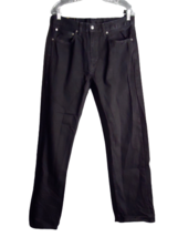 Levi&#39;s Strauss &amp; Co 505 Red Tag Straight Leg Black Denim Jeans Mens Size 34x33 - £19.46 GBP