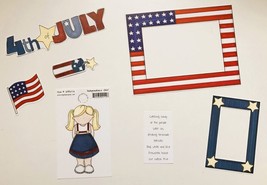 My Mind&#39;s Eye Independence Day 4th of July Scrapbook Die Cuts Frames 7 Piece Set - £3.98 GBP