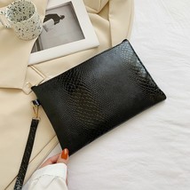 Fashion Trend Women Clutch PU Leather Pattern Print Nvelope Bag Wristlet Bags Fe - £10.34 GBP