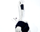 The Original Ben Sherman Toy For Dogs Blue White Rope Knot With Handle 11in - $23.99