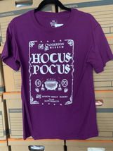 Hocus Pocus Sanderson Witches Tshirt-Purple/White Cotton S/S NEW Horror ... - £10.41 GBP