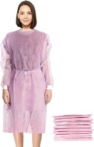 Disposable Isolation Gown X-Large, Pack of 50 Pink Disposable Gowns with Slee... - $118.20