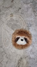 Fur Fuzzle Sloth Plush Crossbody Purse Stuffed Animal Bag Douglas Cuddle Toys - £7.92 GBP