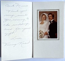 Vintage 1970s Wedding Photograph Bride Groom Gift Thank You Card Original - £15.93 GBP