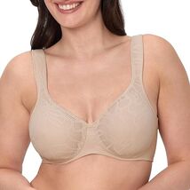 Bali Minimizer, Coolest Smoothing Underwire Bra DF4584 Sandshell Lace 38D - $19.99
