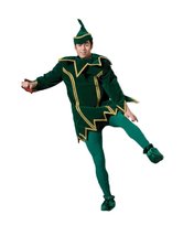 Men&#39;s Elf Xmas Theater Costume, Green, Large - £156.20 GBP+