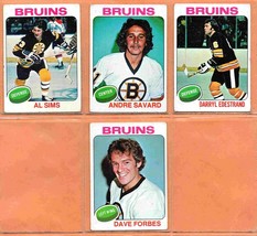 1975 1976 Topps Boston Bruins Team Lot Bobby Orr Brad Park Jean Ratelle Team Car - £5.58 GBP