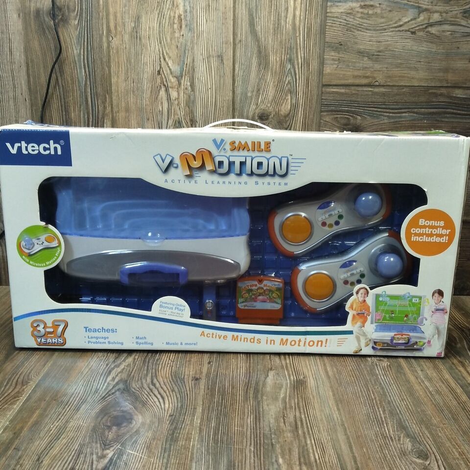 VTECH V-Motion V-Smile Active Learning System +Bonus Controller  +V-Link Online - $197.99