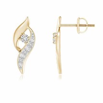 Authenticity Guarantee 
ANGARA 2.2MM Natural Diamond Shell Stud Earrings for ... - £406.11 GBP