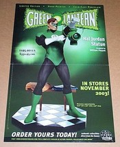 17 X 11 Green Lantern Hal Jordan Dc Comics Direct Statue Comic Shop Promo Poster - £31.97 GBP