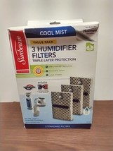 Humidifier Sunbeam SF235 Holmes E Cool Mist Replacement Filters NEW Pack of 3 - £10.25 GBP