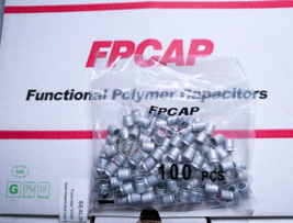 100PCS FP-016RE471M FPCAP 470uF 16V 10x12.5 Polymer Aluminum Capacitor Low ESR - $40.00