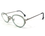 Vintage La Eyeworks Brille Rahmen JENNA 131M406 Grün Silber Rund 43-25-125 - £51.58 GBP