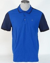 Calvin Klein Blue Pima Cotton Short Sleeve Polo Shirt Men&#39;s NWT - £55.93 GBP