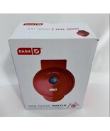Dash Mini 4" Waffle Maker Non Stick  350 Watts Red Brand  - $10.99
