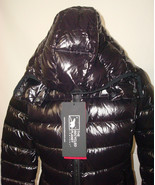 New $395 Womens Recycled Planet Quilted Puffer Coat Removable Hood S Bla... - £462.24 GBP