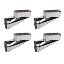 Pack of 4 Master Flow 10" x 4" to 6" End Register Box 30 Gauge Galvanize... - €62,80 EUR Pack of 4 Master Flow 10" x 4" to 6" End Register Box 30 Gauge Galvanize... - €62,80 EUR