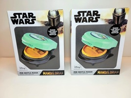 LOT OF 2 DISNEY Star Wars Baby Yoga Mandalorian Mini Waffle Maker NEW Starwars - £23.96 GBP