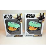 LOT OF 2 DISNEY Star Wars Baby Yoga Mandalorian Mini Waffle Maker NEW St... - €17,49 EUR